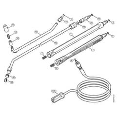 Genuine Stihl RE109 / J - Spray lance/wand, High-pressure hose  06/2019