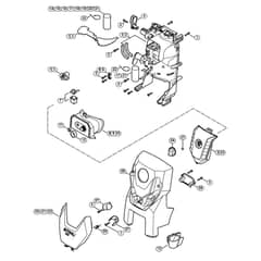 Genuine Stihl RE119 / D - Housing, Machine cover, Switch housing