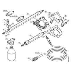 Genuine Stihl RE127 PLUS / F - Spray gun, Spray lance/wand