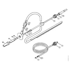Genuine Stihl RE271 PLUS / P - Pipe cleaning kit, Wet sand jet-stream kit (40.2009)