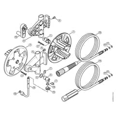 Genuine Stihl RE281 PLUS / H - Hose reel
