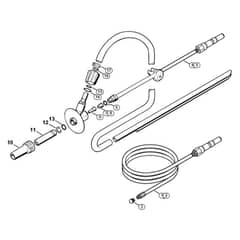 Genuine Stihl RE362 / M - Pipe cleaning kit, Wet sand jet-stream kit