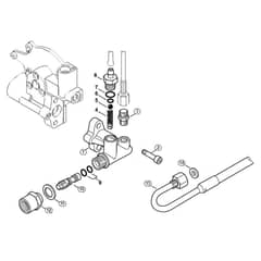 Genuine Stihl RE462 / D - Regulation valve block, Non-return valve