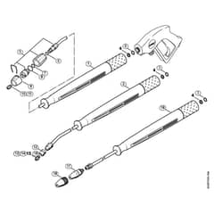 Genuine Stihl RE550 W / Q - Spray lance/wand, Spray head