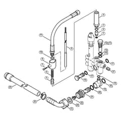 Genuine Stihl RE551 PLUS / G - Regulation valve block, Safety valve