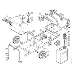 Genuine Stihl RE630 W / M - Chassis