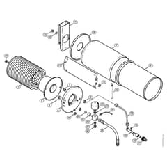 Genuine Stihl RE640 W / L - Heat exchanger