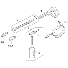 Stihl RE80.0 - Spray Gun, Spray Lance-Wand - Parts Diagram