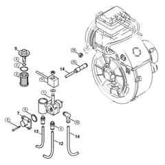 Genuine Stihl RE880 W / J - Fuel pump