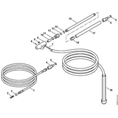 Stihl RE90 - Pipe Cleaning Kit, Wet Sand Jet-Stream Kit ⇥ 06-2019 - Parts Diagram