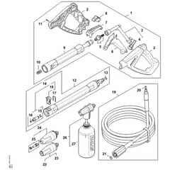 Stihl RE90 - Spray Gun, Spray Lance-Wand - Parts Diagram