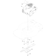Toro Recycler S55A 55cm - 21771 (400000000 - 409999999) Engine and Blade