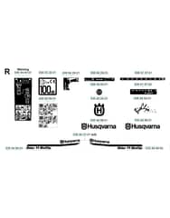Husqvarna RIDER 11 BIOCLIP - Decals