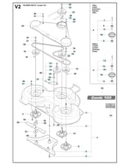 Husqvarna RIDER 175 - 103cm Cutting Deck 3