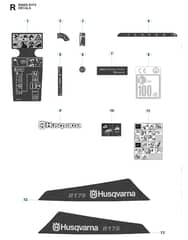 Husqvarna RIDER 175 - Decals