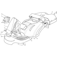 Rider 28 H - 2012-2013 - 2T0210247/AT2 - Atco Ride On Mower Body Diagram