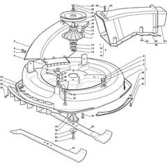 Rider 28 H - 2012-2013 - 2T0210247/AT2 - Atco Ride On Mower Cutting Plate Diagram