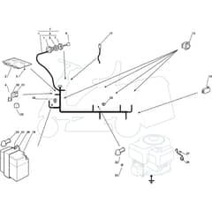 Rider 28 H - 2012-2013 - 2T0210247/AT2 - Atco Ride On Mower Electrical Parts Diagram