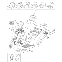 Rider 28 H - 2015-2020 - 2T0220287/AT5 - Atco Ride On Mower Body Diagram