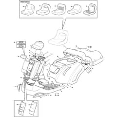 Rider 28H - 2021 - 2T0210447/AT1 - Atco Ride On Mower Body Diagram