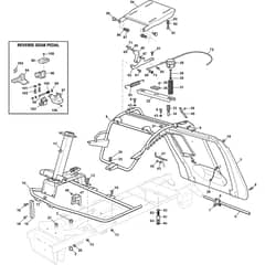 Rider 28H - 2022-2023 - 2T0210447/AT2 - Atco Ride On Mower Frame Diagram