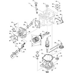 Rider 28H - 2022-2023 - 2T0210447/AT2 - Atco Ride On Mower Piston Diagram