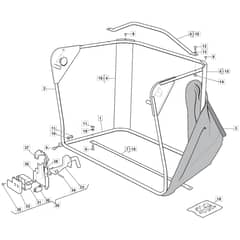 Rider 72M - 2020-2023 - 2T0110483/MC - Mountfield Ride On Mower Grasscatcher Diagram