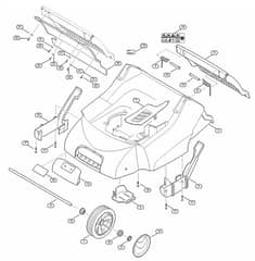 Genuine Stihl RL540.0 / C - Housing, Front axle