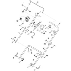 Stihl RLA240.0 - Handle - Parts Diagram