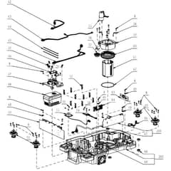 EGO RM2000E - Robot Mower (Feb 2025) Chassis Diagram