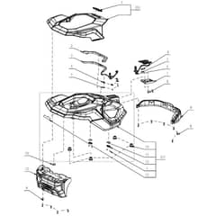 EGO RM2000E - Robot Mower (Feb 2025) Floating Cover Diagram