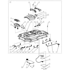 EGO RM2000E - Robot Mower (Feb 2025) Top Cover Diagram