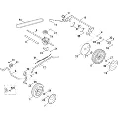 Stihl RM248.2 T - Chassis, Gear Box - Parts Diagram