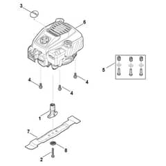 Stihl RM248.3 - Engine, Blade - Parts Diagram