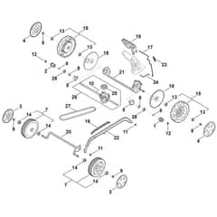 Stihl RM248.3 T - Chassis, Gear Box - Parts Diagram