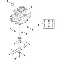 Stihl RM248.3 T - Engine, Blade - Parts Diagram