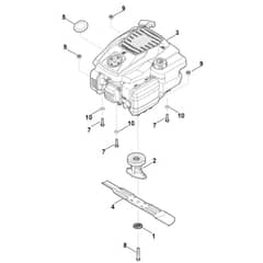 Stihl RM253.2 - Engine, Blade - Parts Diagram