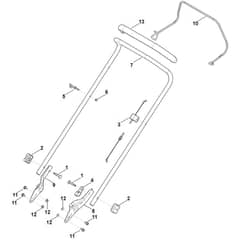 Stihl RM253.2 - Handle - Parts Diagram
