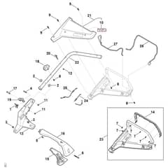 Stihl RM253.3 T - Handle - Parts Diagram