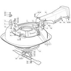 RM25 - 2009 - 2T0114433/09 - Mountfield Ride On Mower 63cm Deck Diagram