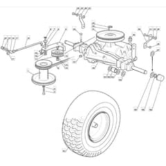 RM28 - 2009 - 2T1134433/09 - Mountfield Ride On Mower DANA Transmission Diagram