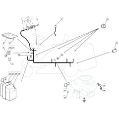 RM28 - 2009 - 2T1134433/09 - Mountfield Ride On Mower Electrics Diagram