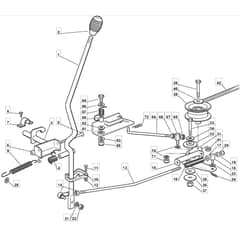 RM28 - 2009 - 2T1134433/09 - Mountfield Ride On Mower Engagement Diagram