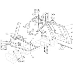 RM28 - 2009 - 2T1134433/09 - Mountfield Ride On Mower Frame Diagram