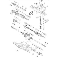 RM28 - 2009 - 2T1134433/09 - Mountfield Ride On Mower Transmission Diagram