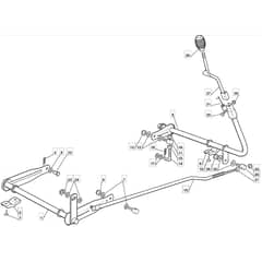 RM28 - 2009 - 2T1134433/09G - Mountfield Ride On Mower Deck Lifting Diagram