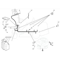 RM28 - 2009 - 2T1134433/09G - Mountfield Ride On Mower Electrics Diagram