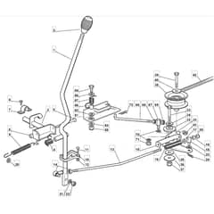 RM28 - 2009 - 2T1134433/09G - Mountfield Ride On Mower Engagement Diagram