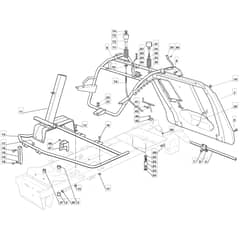 RM28 - 2009 - 2T1134433/09G - Mountfield Ride On Mower Frame Diagram