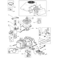 RM28 - 2009 - 2T1134433/09G - Mountfield Ride On Mower TRE0702 Engine Diagram